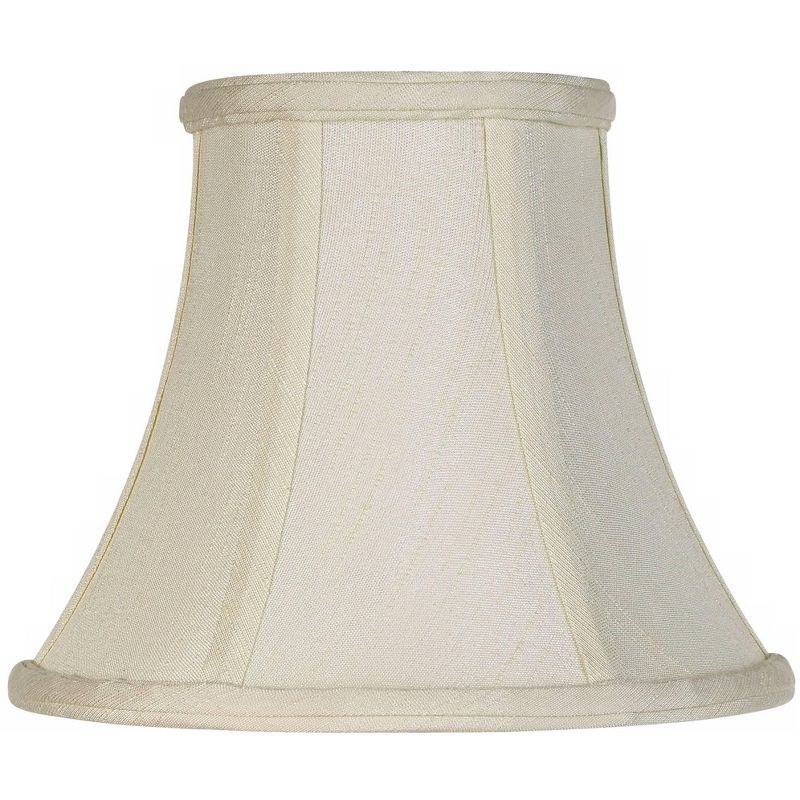 Imperial Shade Creme Small Bell Lamp Shade 4.5" Top x 8.5" Bottom x 6.75" Slant x 7" High (Clip-On) Replacement