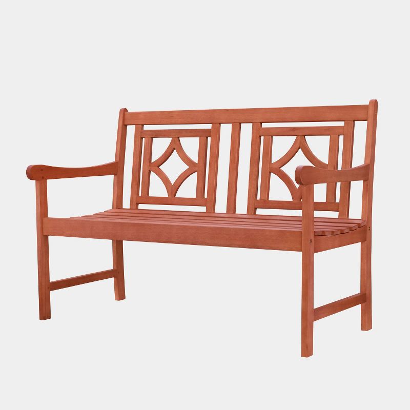 Malibu 4pc Wood Outdoor Patio Dining Set - Tan - Vifah