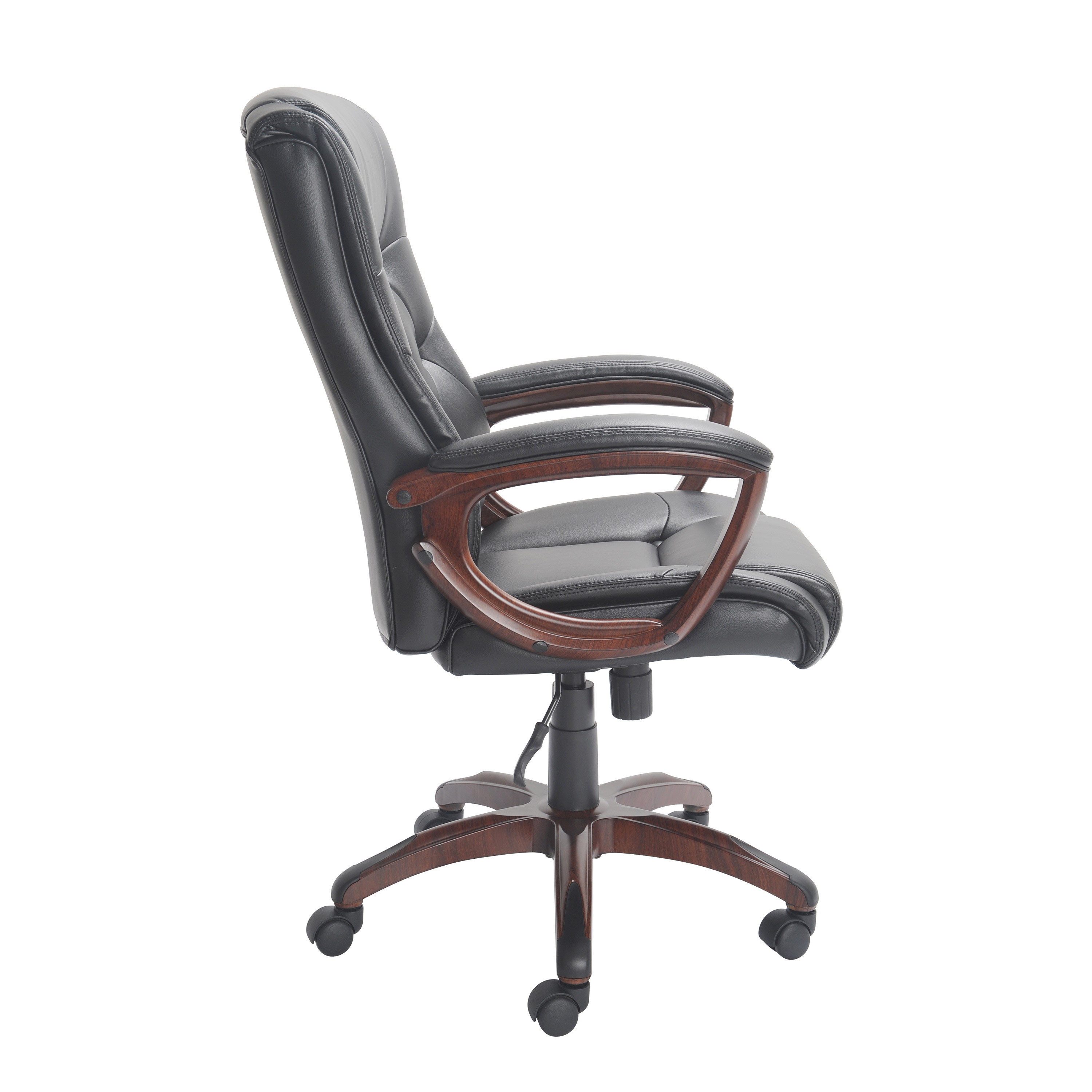 Bonded Leather Manager's Chair, Black