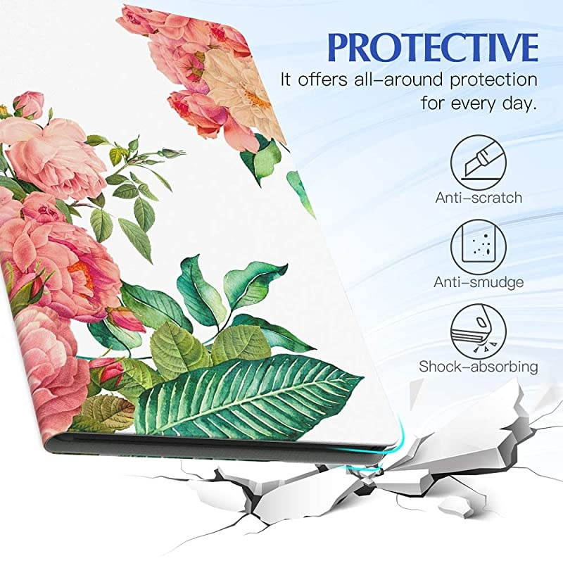 Case Fits AllNew  Fire HD 10 Tablet Case 7th and 9th Generations 2017 and 2019 Releases Lightweight Stand Cover with Auto WakeSleep Blooming Bouquet