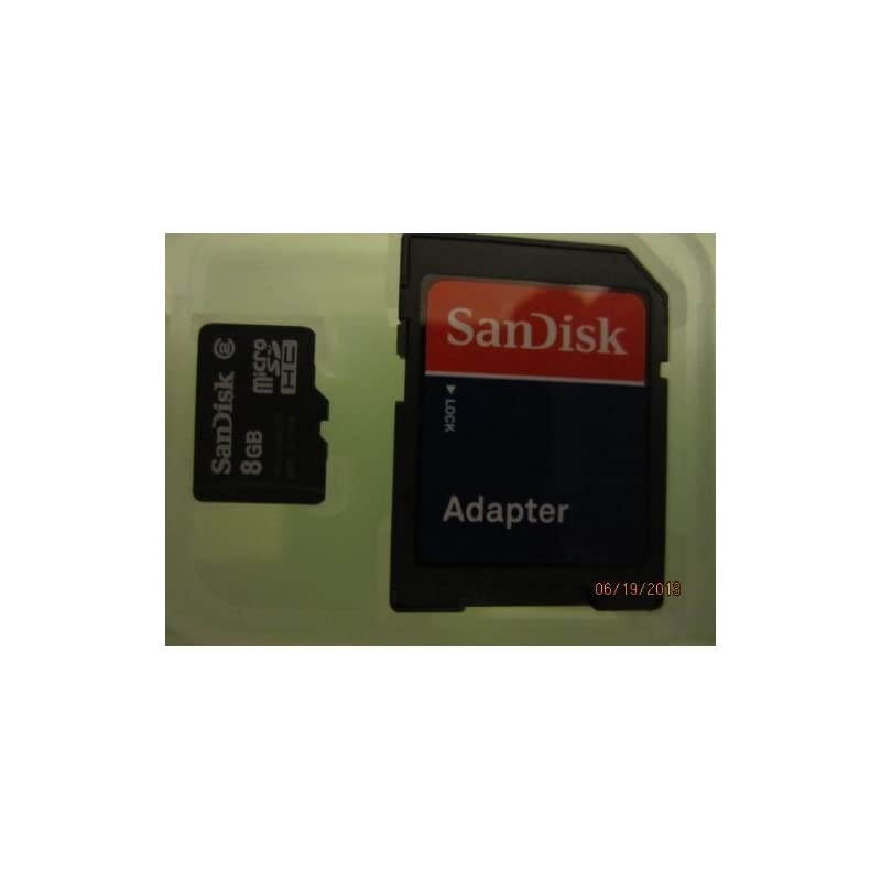 microSDHC 8GB Class 2 Card with SD Adapter SDSDQ8192