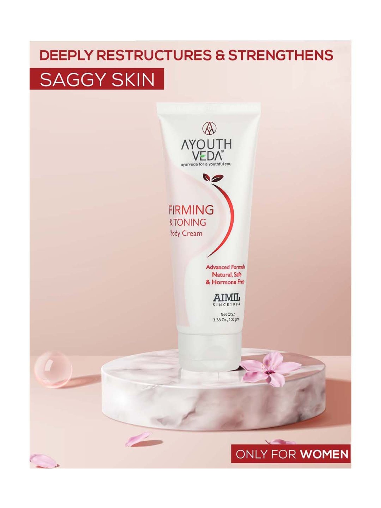 AyouthVeda Firming & Toning Body Cream - 100 gm