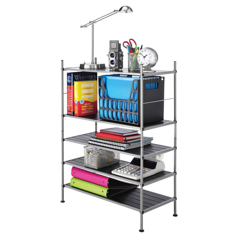 Whitmor 3 Tier Storage Shelf Gray