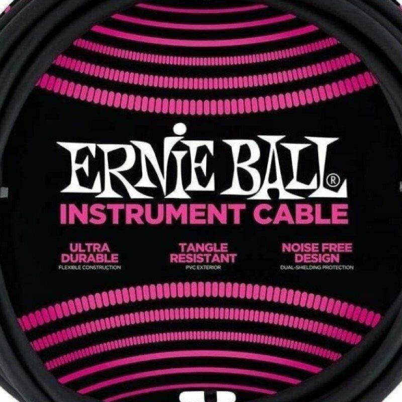2 Pcs of Ernie Ball 6048 Ultraflex 10' Straight/Straight Instrument Cable, Black