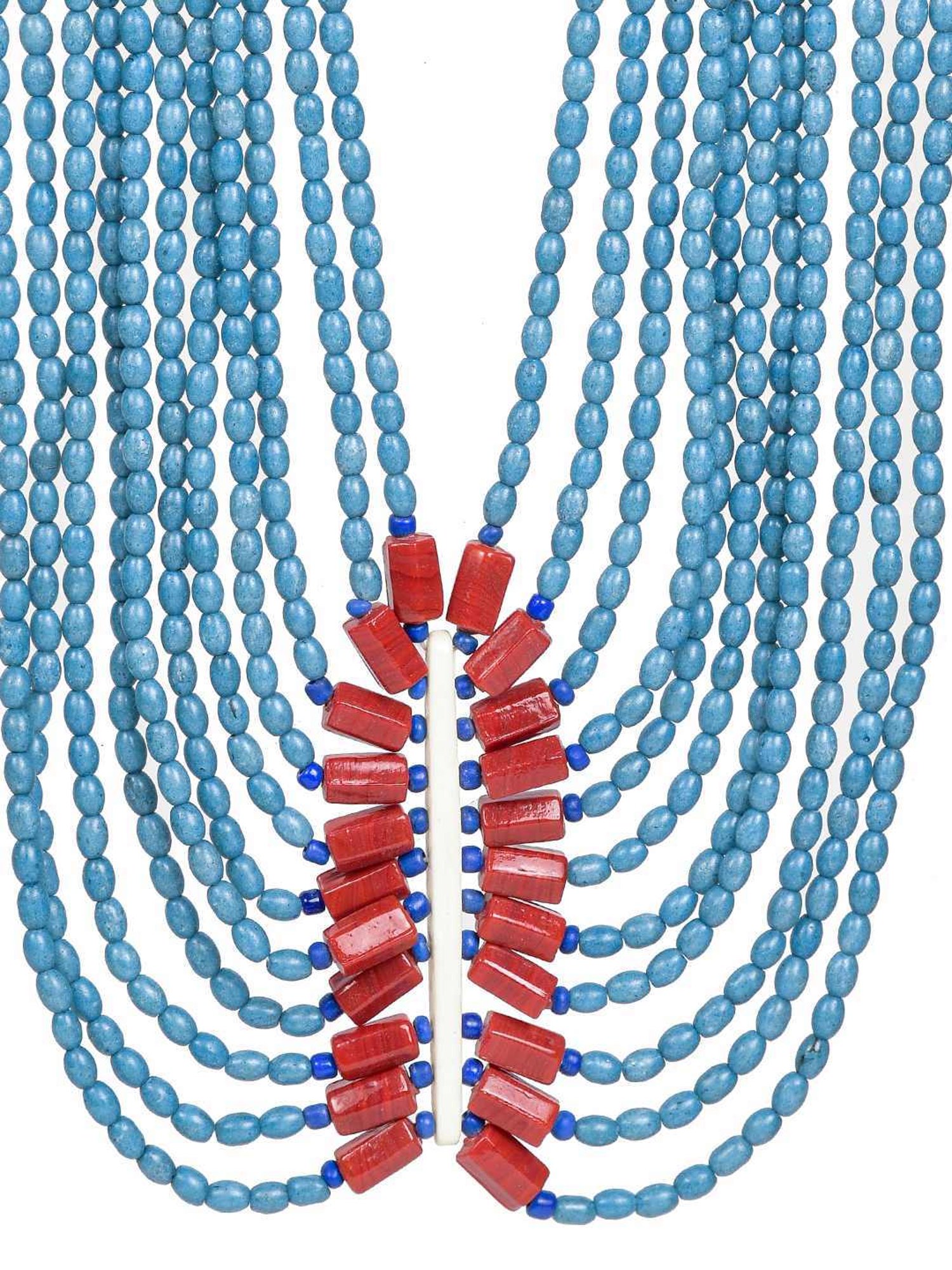 Imli Street Multicolor Vintage Naga Beaded Tribal Necklace