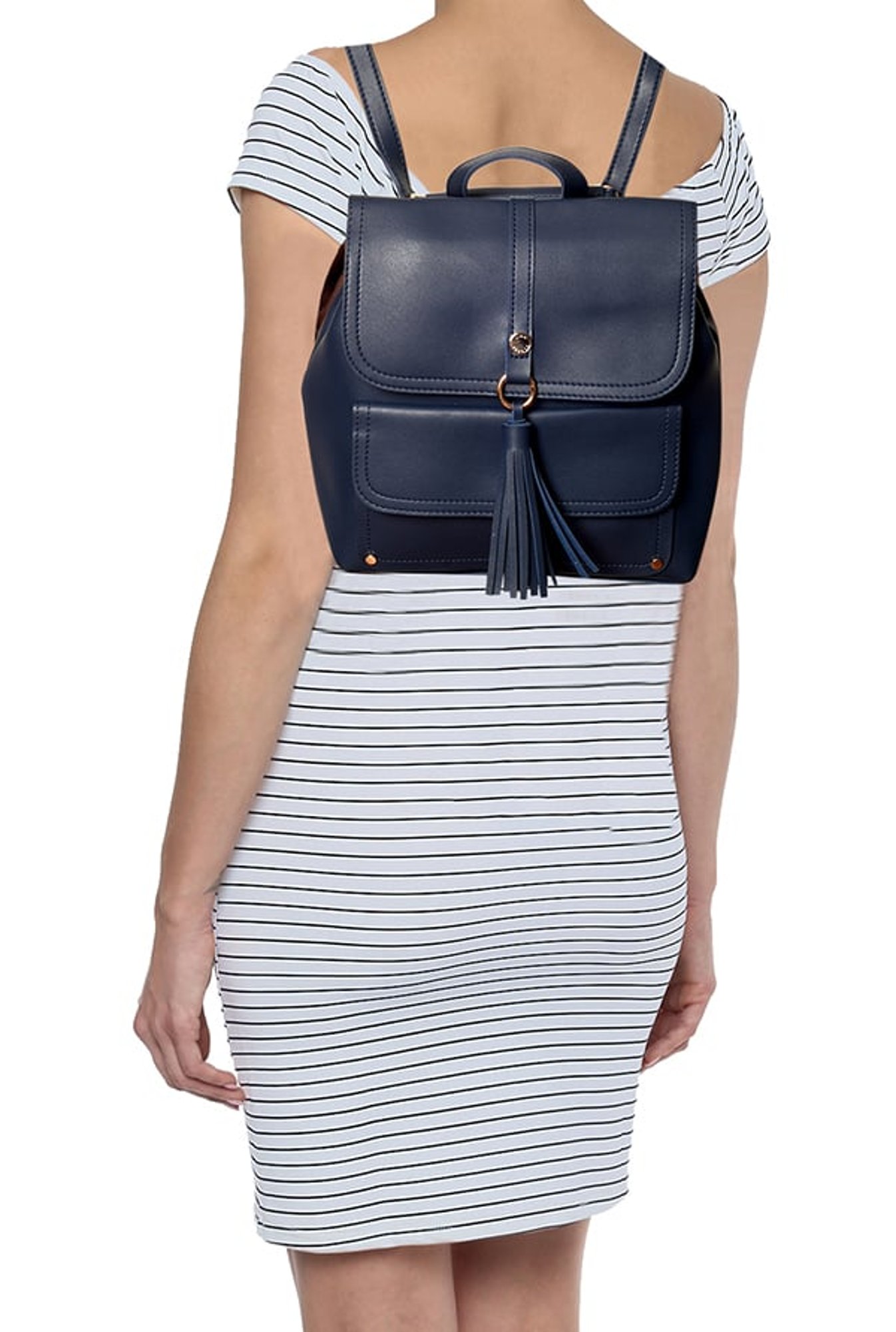 Lino Perros Navy Tassel Backpack