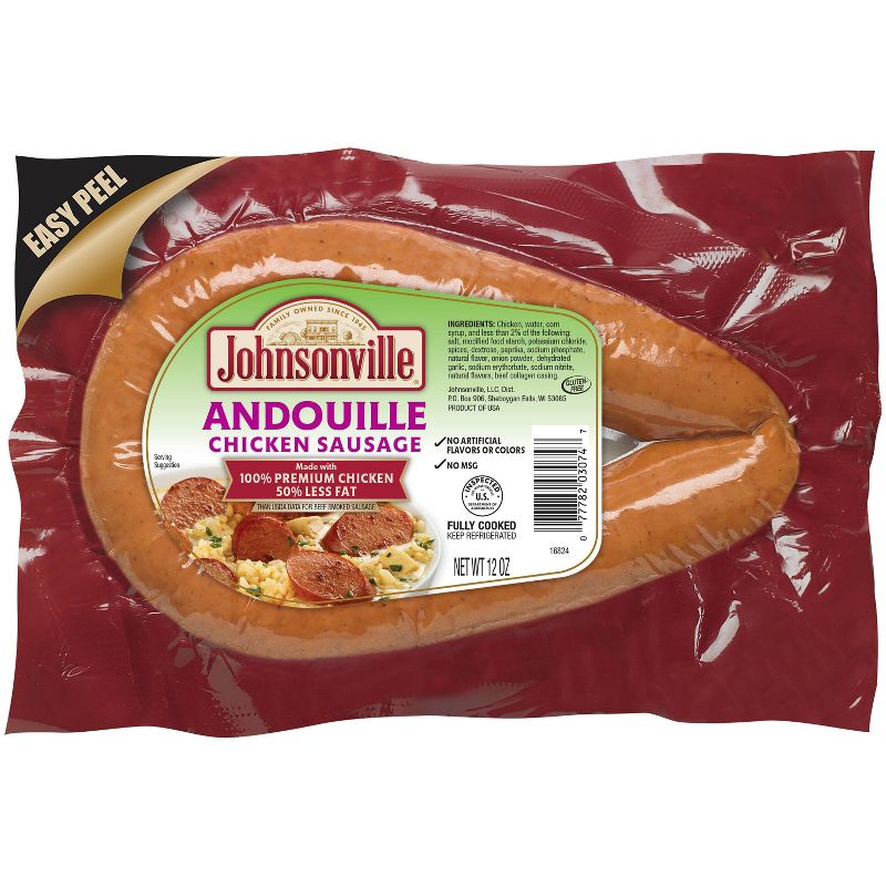 Johnsonville Chicken Andouille Sausage Rope - 12oz