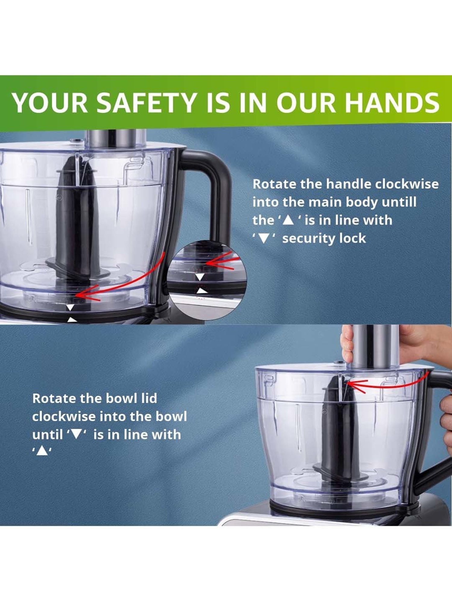 Inalsa 1000W Food Processor