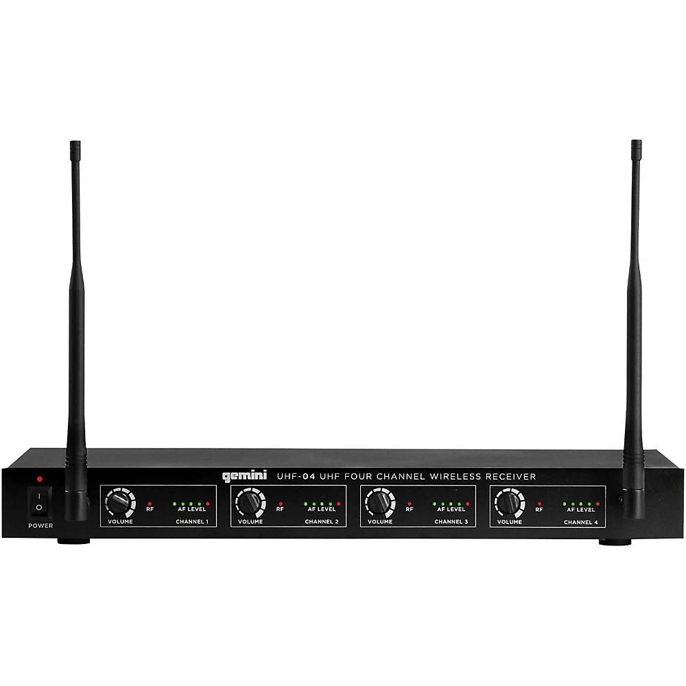 Gemini UHF-04M 4-Channel Wireless Handheld Microphone System S1234
