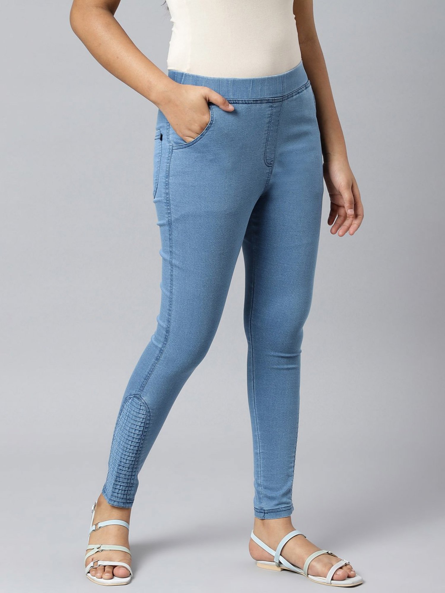 Elleven from Aurelia Blue Cotton Jeggings