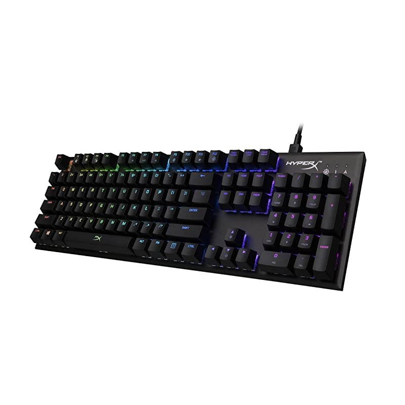 Alloy FPS RGB - Mechanical Gaming Keyboard, Controlled Light & Macro Customization, Silver Speed Switches, RGB LED Backlit