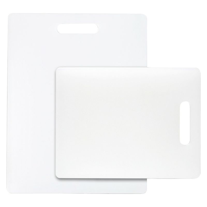 Dexas 2 Piece Polysafe Cutting Board Set - White