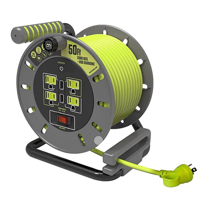 Medium Open Reel 50ft wUSB 14AWG