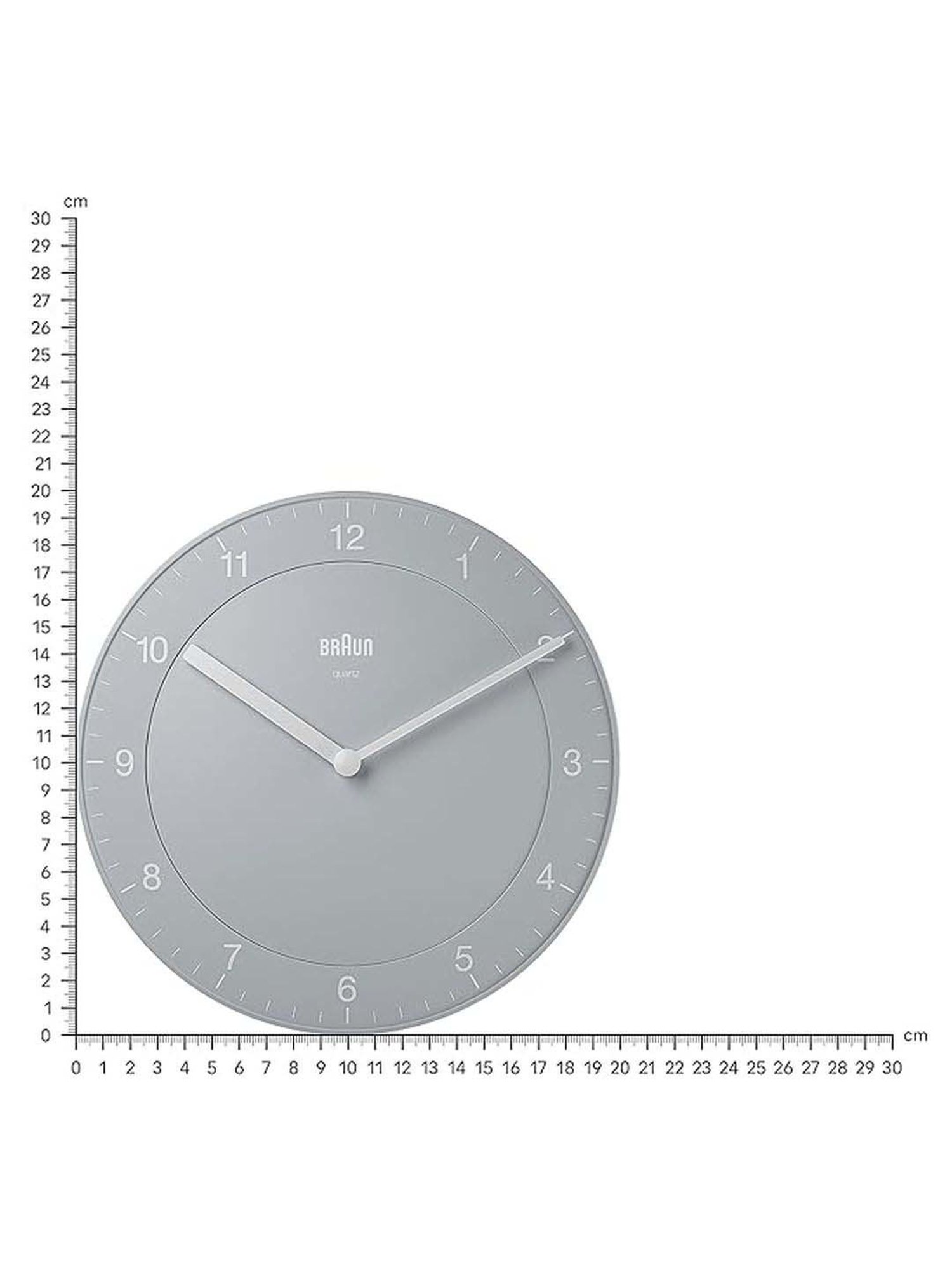 Braun Grey Classic Travel Analog Alarm Clock