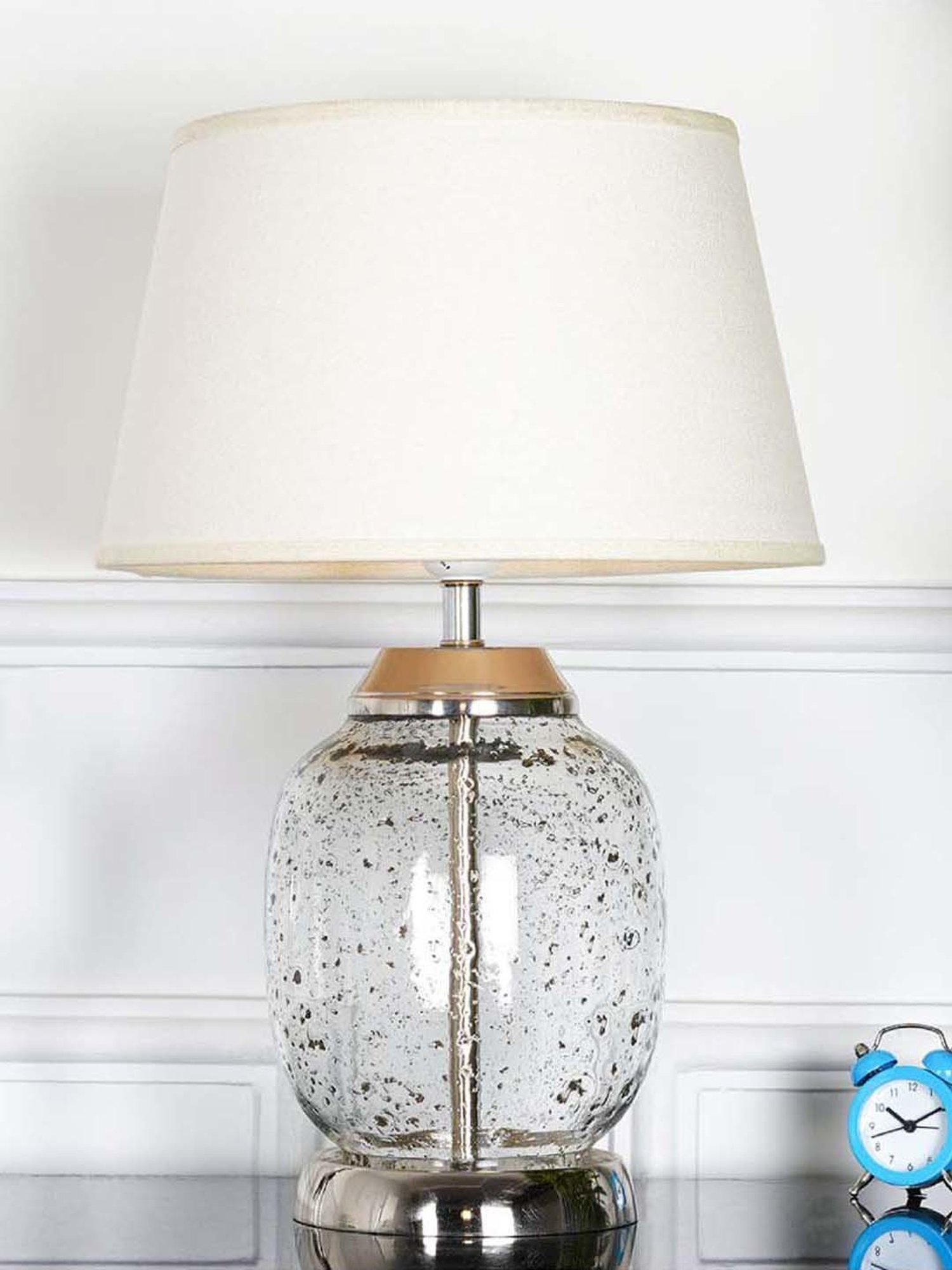 DecorativeRay Red PVC Study Table Lamp - Set of 1