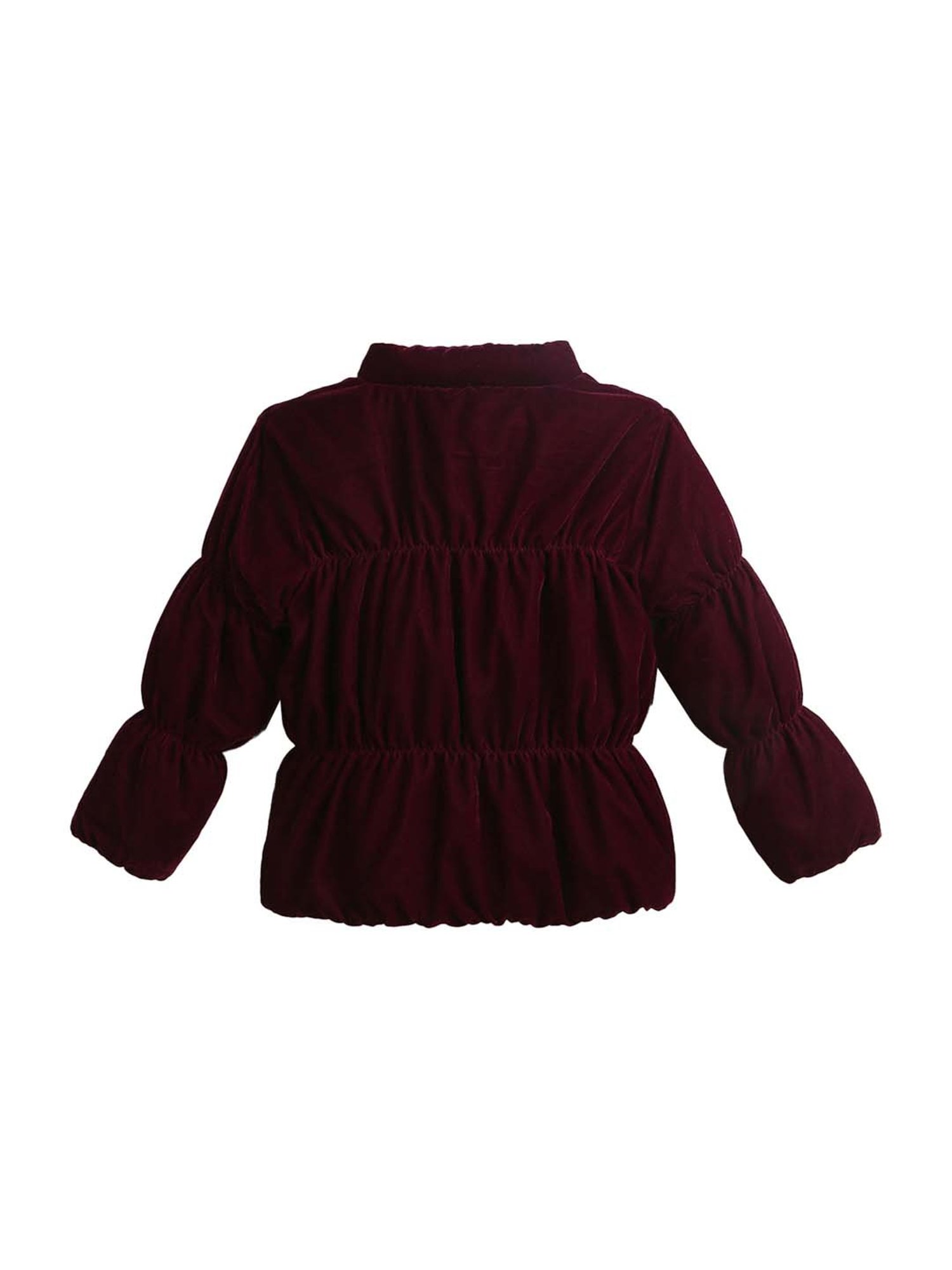 Elle Kids Black Self Pattern Jacket