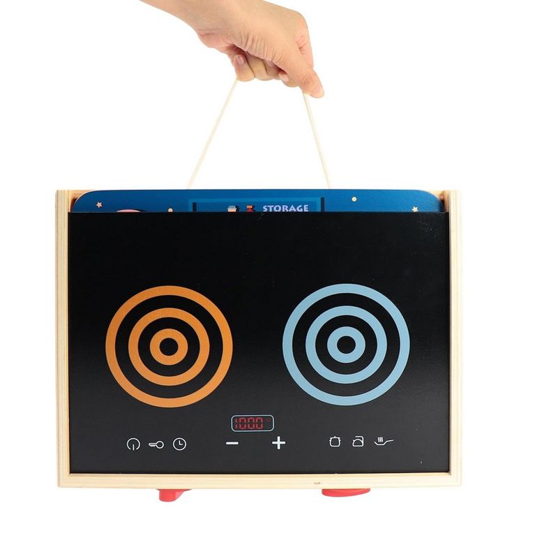 Melissa & Doug Stir and Serve Cooking Utensils (7pc) - Stainless Steel and Wood