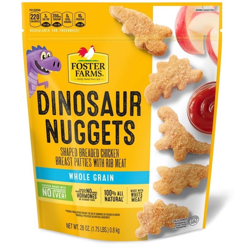 Foster Farms Whole Grain Dino Nuggets - Frozen - 28oz