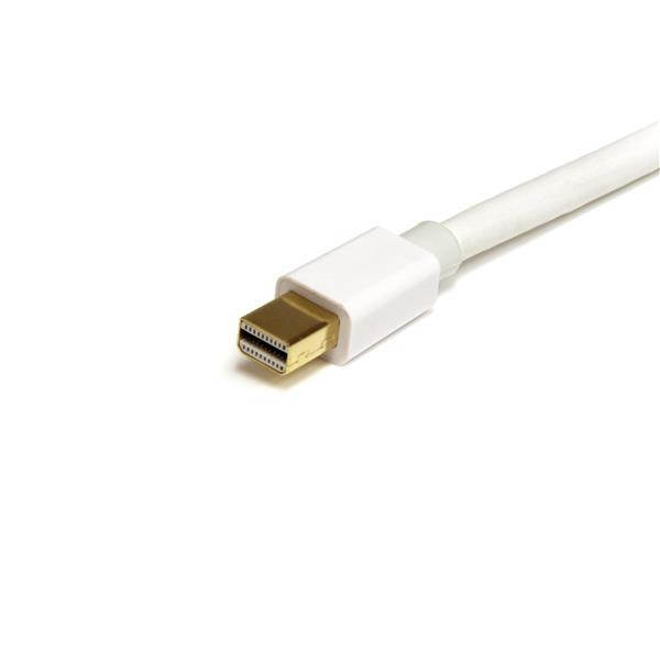 3m (10 ft) White Mini DisplayPort Cable - M/M