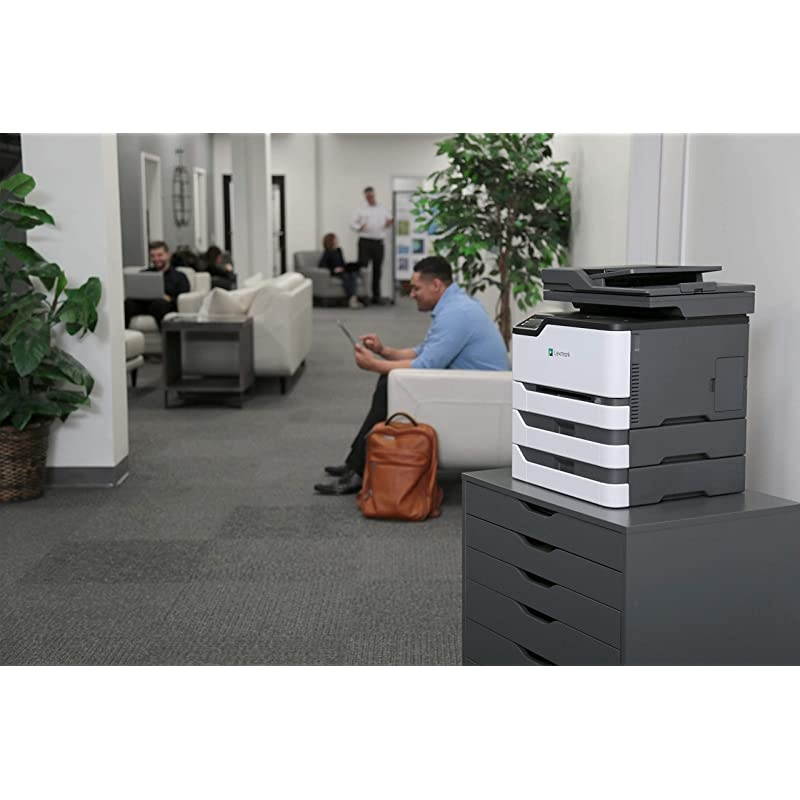 MC3426adw Color Laser Multifunction Product with Print, Copy, Fax, Scan and Wireless Capabilities, Plus Full-Spectrum Security and Print Speed up to 26 ppm (40N9360), White, Small