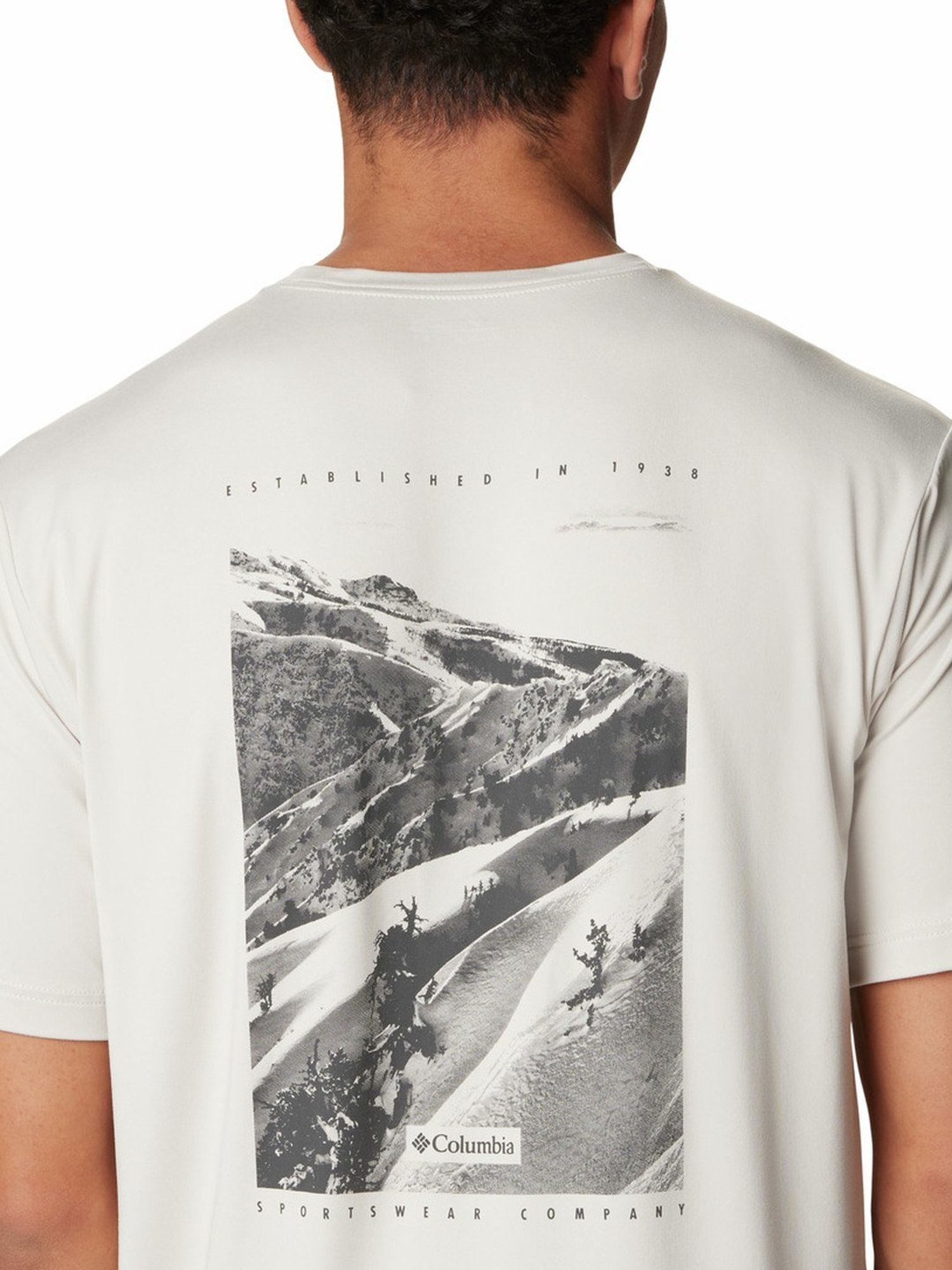 Columbia Brown Regular Fit Printed T-Shirt