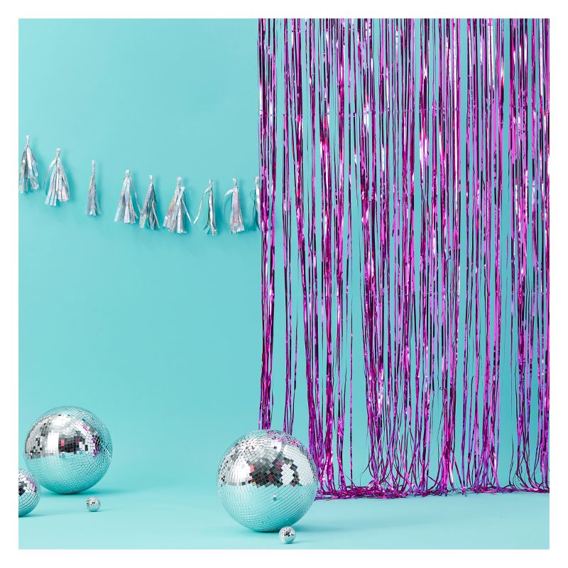 Fringe Curtain Decoration Pink