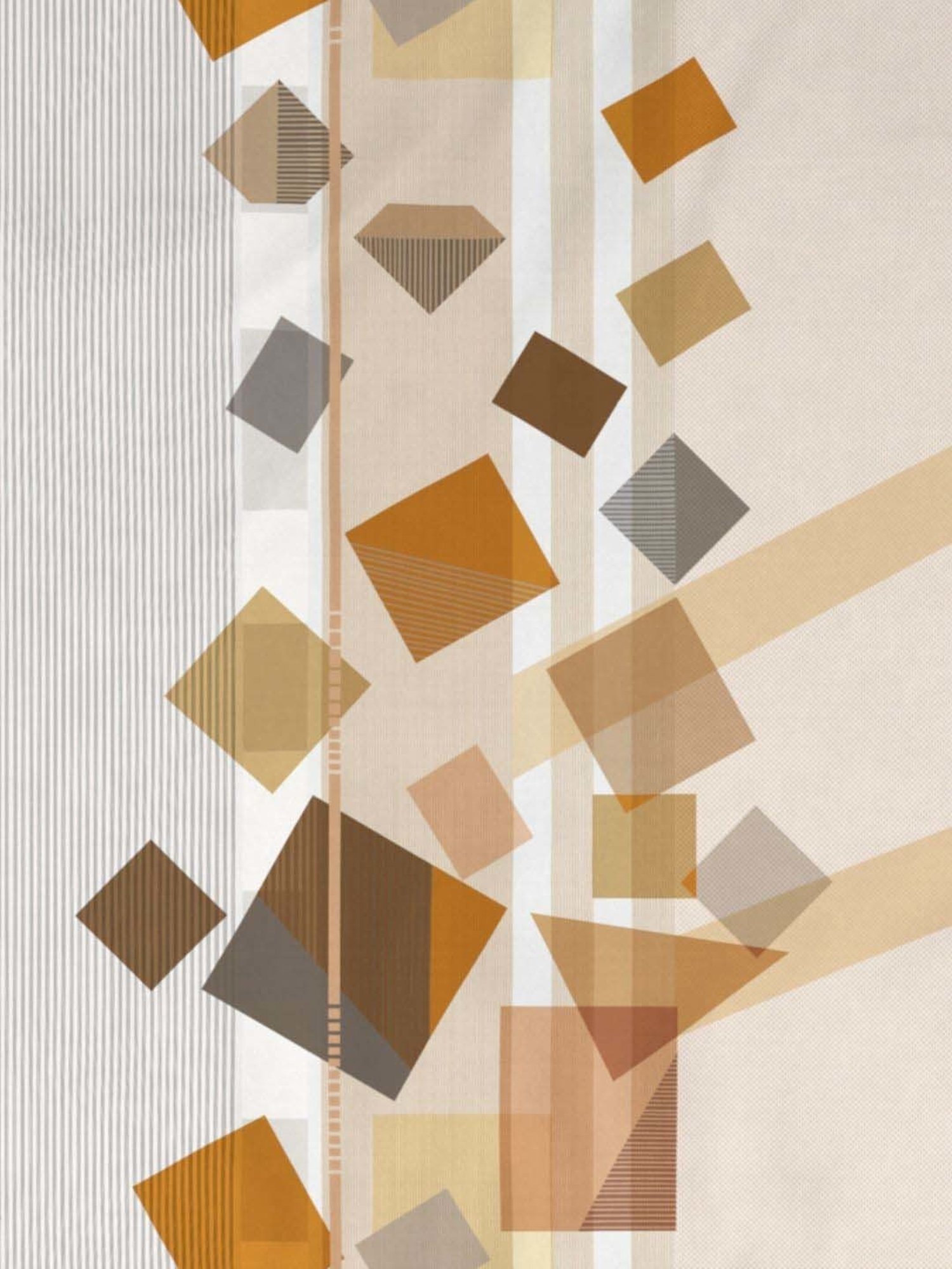 DDecor Geometric Brown 136 TC Cotton King Bedsheet with 2 Pillow Covers