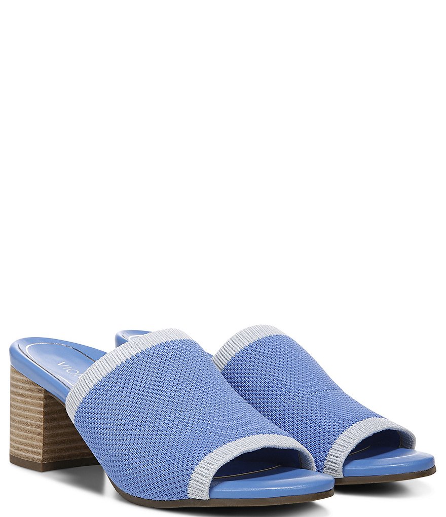 Vionic Fleur Knit Block Heel Mules