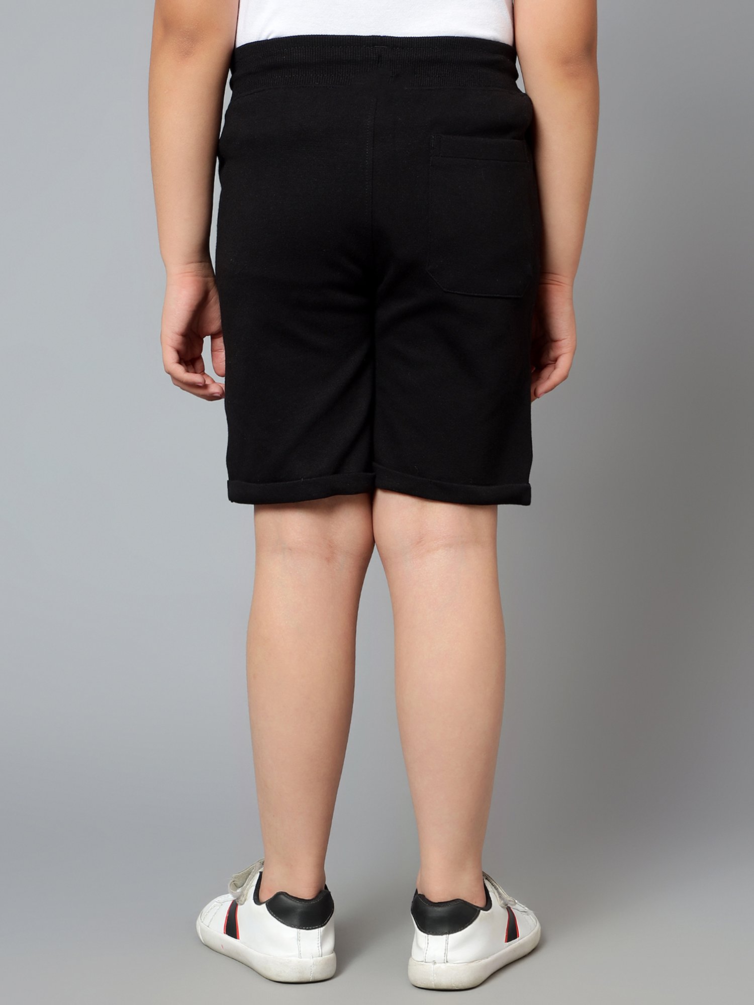 Cantabil Kids Black Printed Bermuda