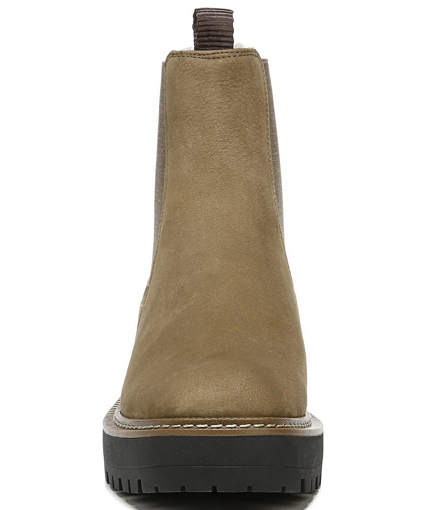 Sam Edelman Laguna Waterproof Nubuck Leather Chelsea Lug Sole Booties