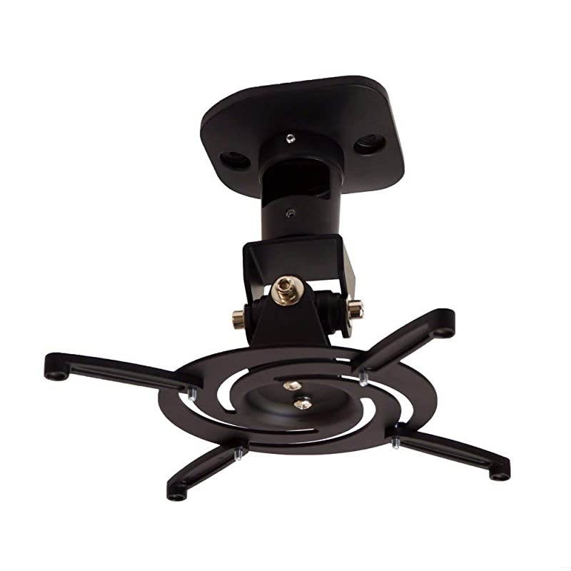 Projector Mount Universal Ceiling Bracket LCD DLP Tilt 360&deg; Swivel 30lbs Black