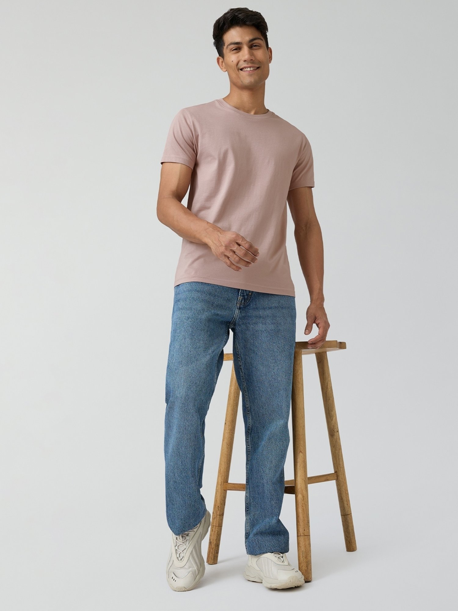 XYXX Tea White Cotton Regular Fit Polo T-Shirt