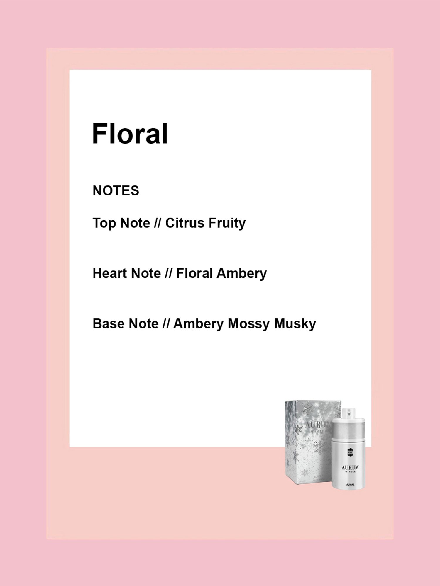 Ajmal Aurum Winter Eau de Parfum for Women - 75 ml