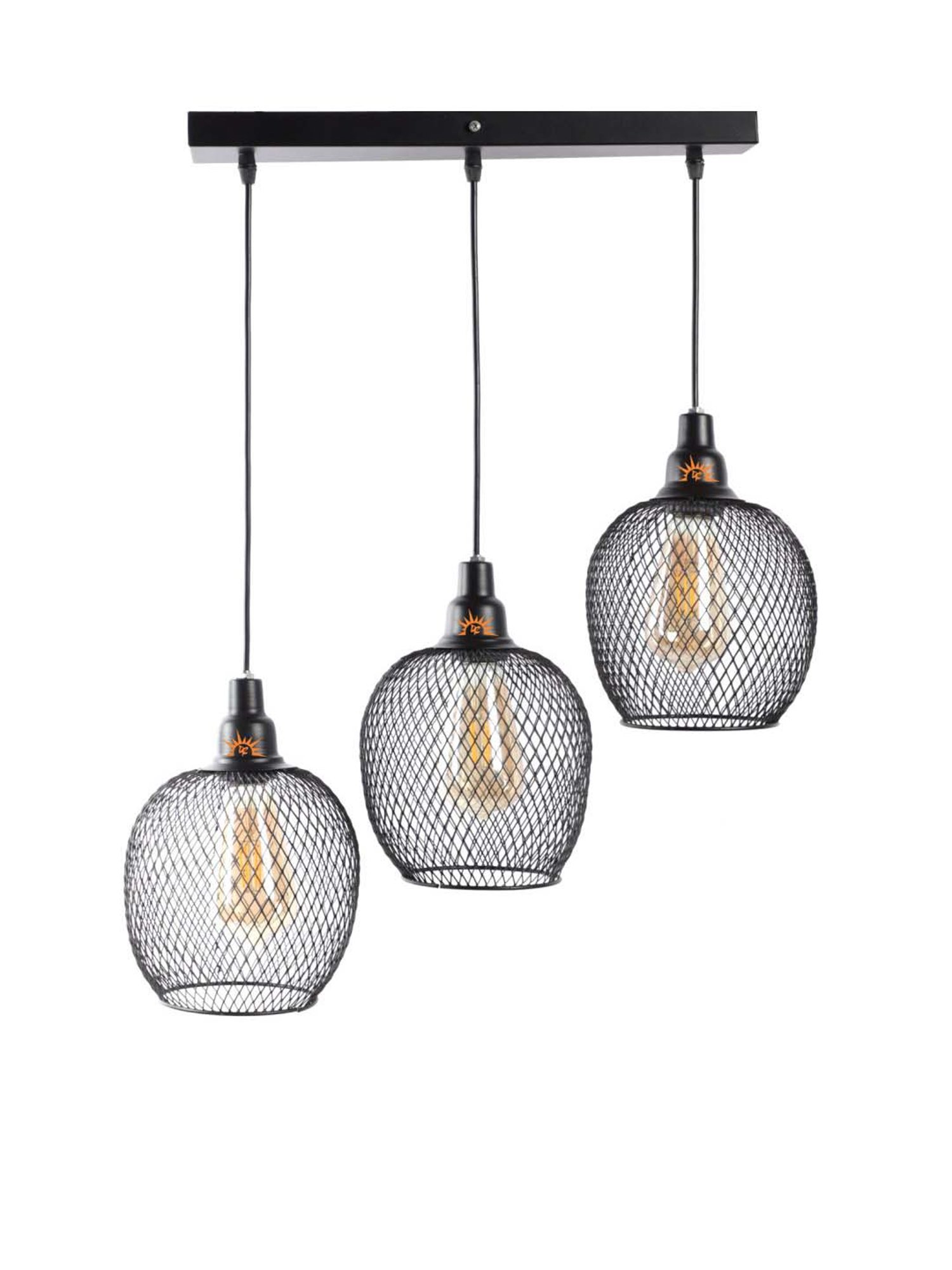DecorativeRay Black Hanging Light - Set of 1