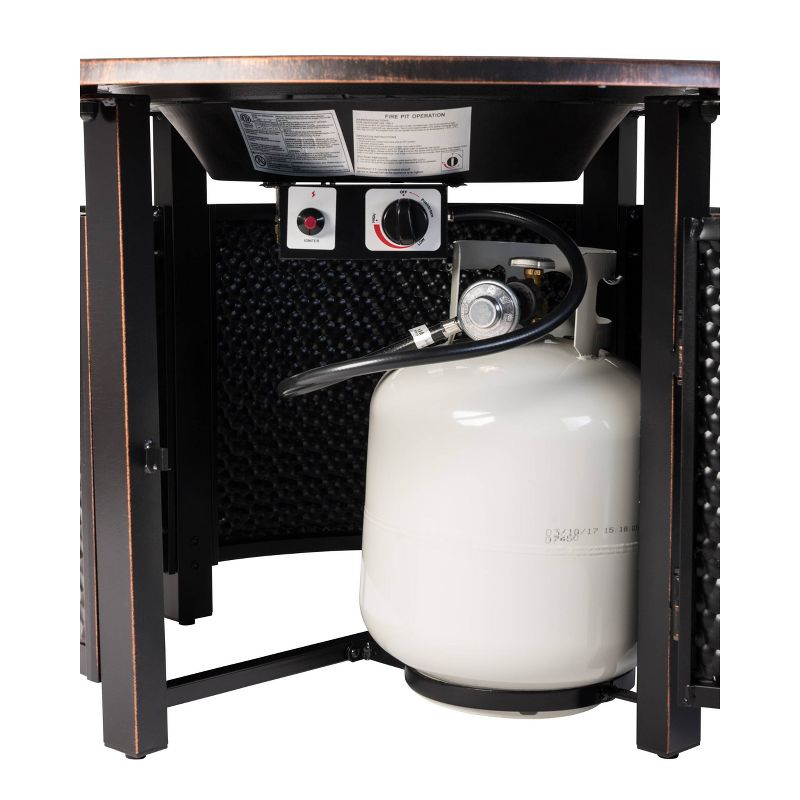 Briarwood Round Aluminum LPG Fire Pit - Fire Sense