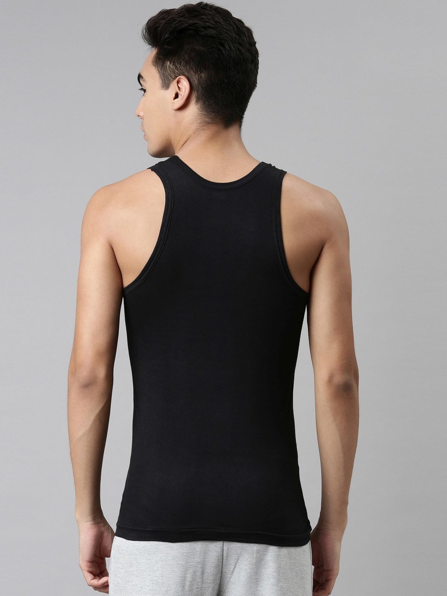 Dixcy Josh Multi Cotton Regular Fit Vest - Pack Of 3