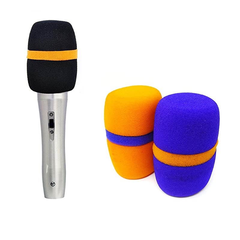 5PCS Handheld Foam Microphone Windscreen for Stage Home Bar Interview Conference