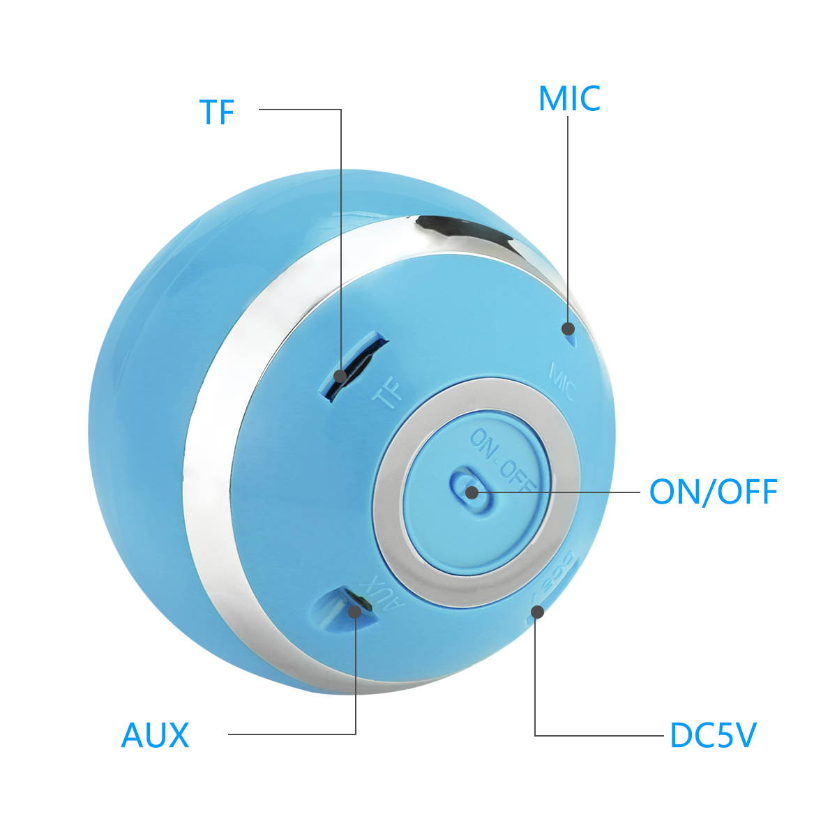 Wireless LED Mini Bluetooth Speaker Portable Super Bass Stereo USB/TF/FM Radio Black