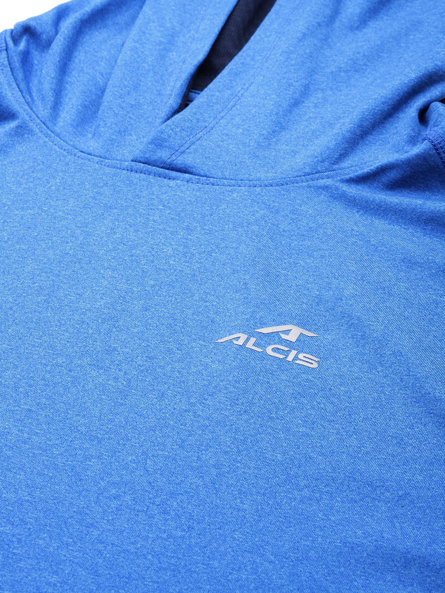 ALCIS Blue Slim Fit Hooded Sweatshirt