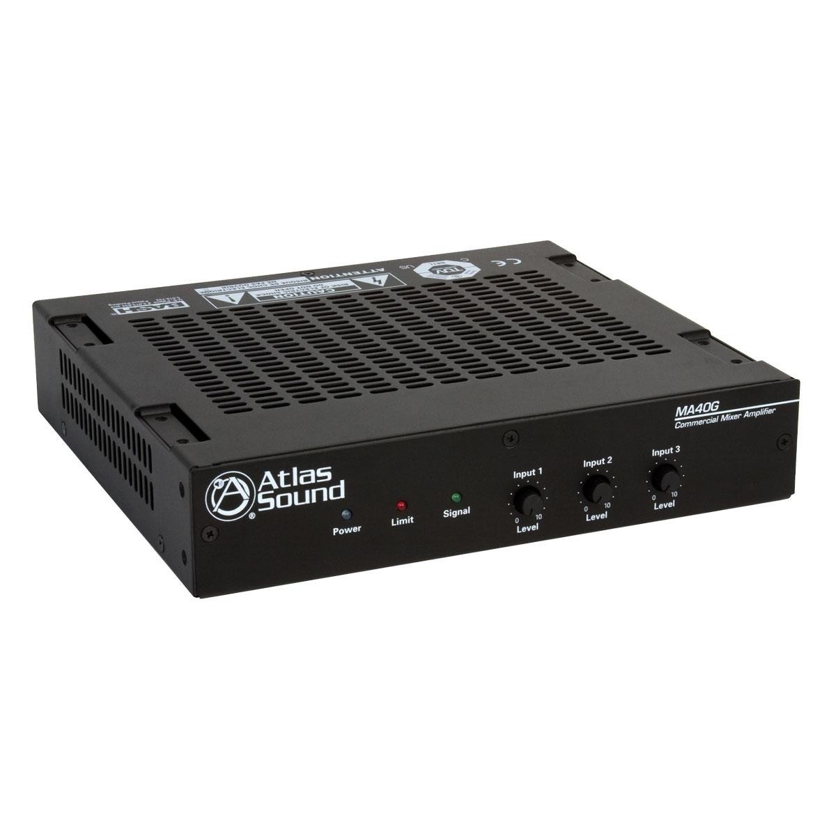 Atlas Sound - MA40G - 40 Watt Three Input Mixer Amplifier