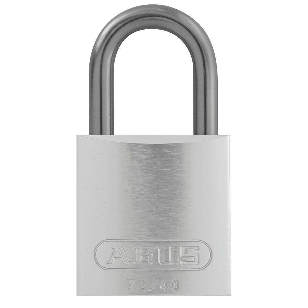 Lockout Padlock,KA,Silver,1-1/2"H,PK12 ABUS 72/40 KAx12 Silver