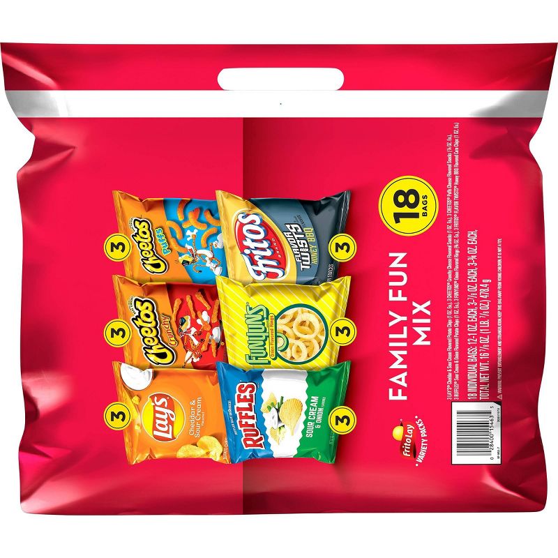 Frito-Lay Variety Pack Family Fun Mix - 18ct