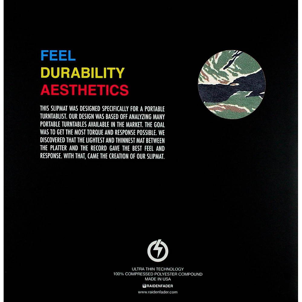Raiden Tiger Camo 7" Slipmat