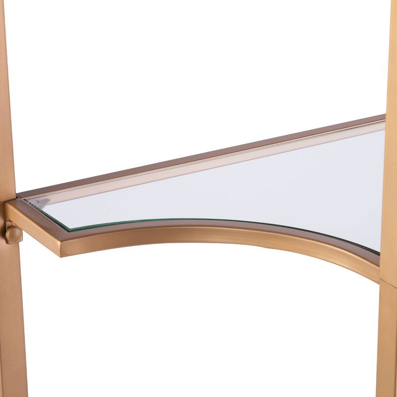 84.5" Pinechi Tall Etagere Gold - Aiden Lane