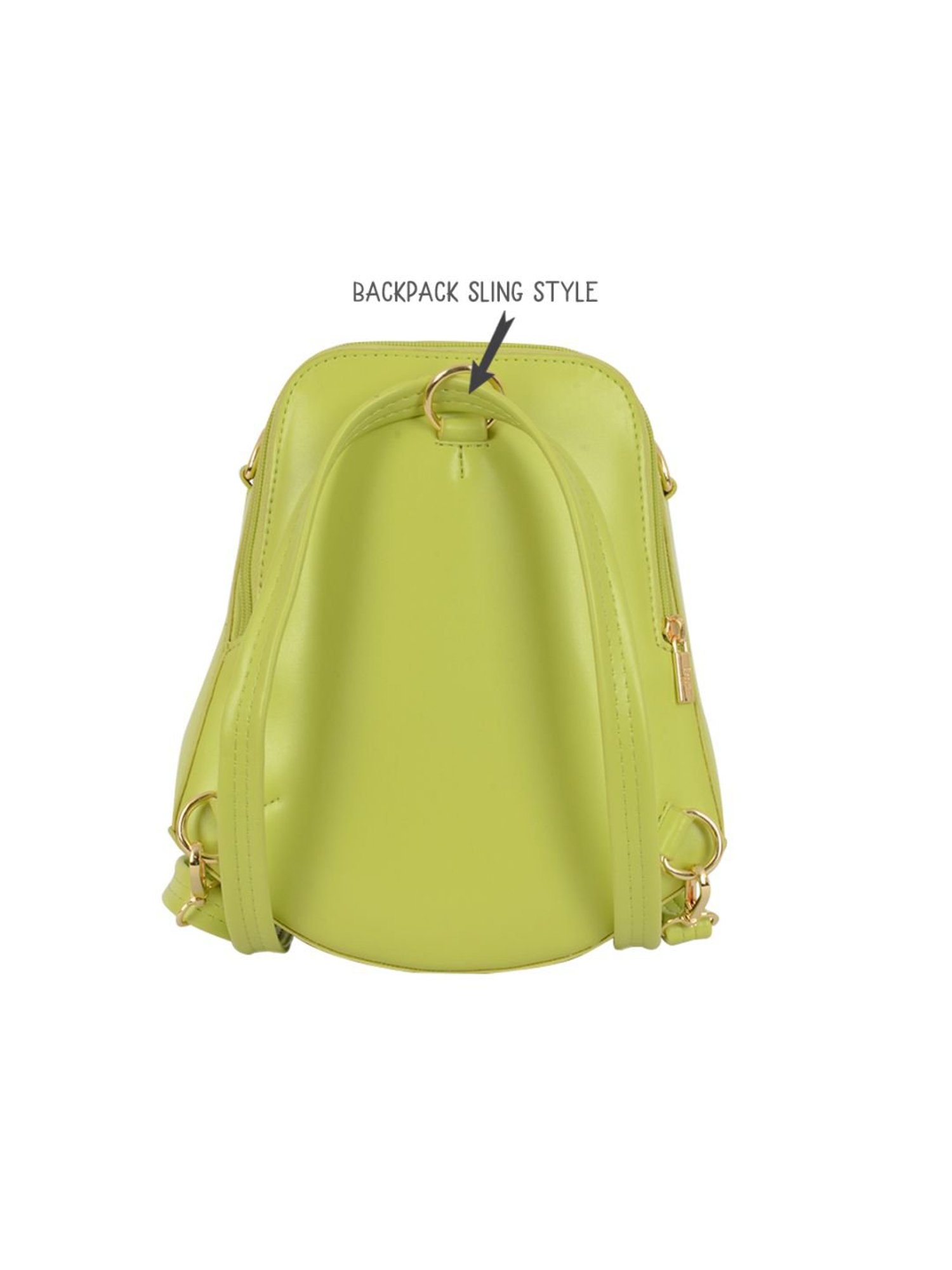 Baggit Celery Juice Solid Small Backpack