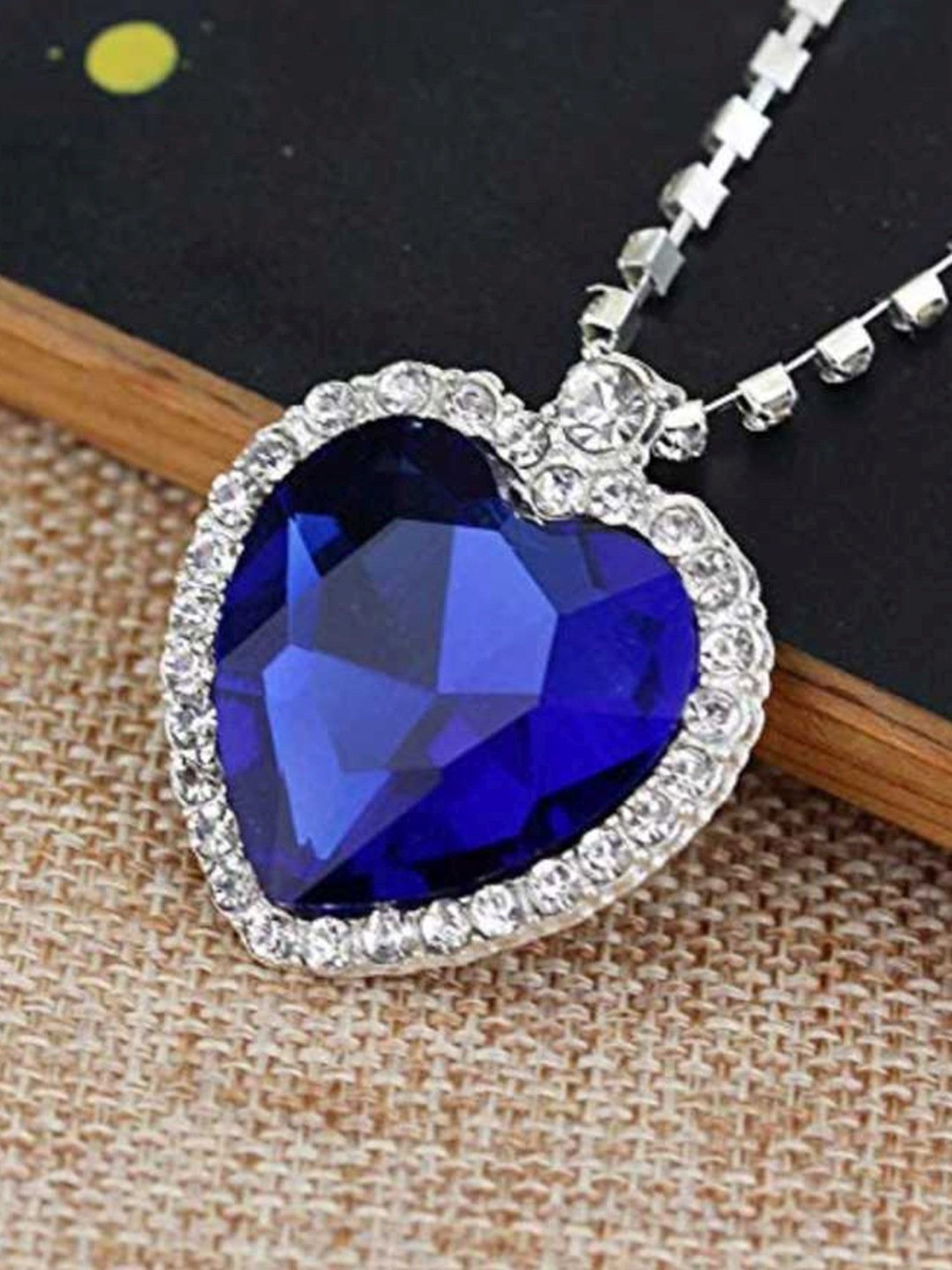 YouBella Latest Stylish Party Wear Jewellery Silver Plated Pendant for Women