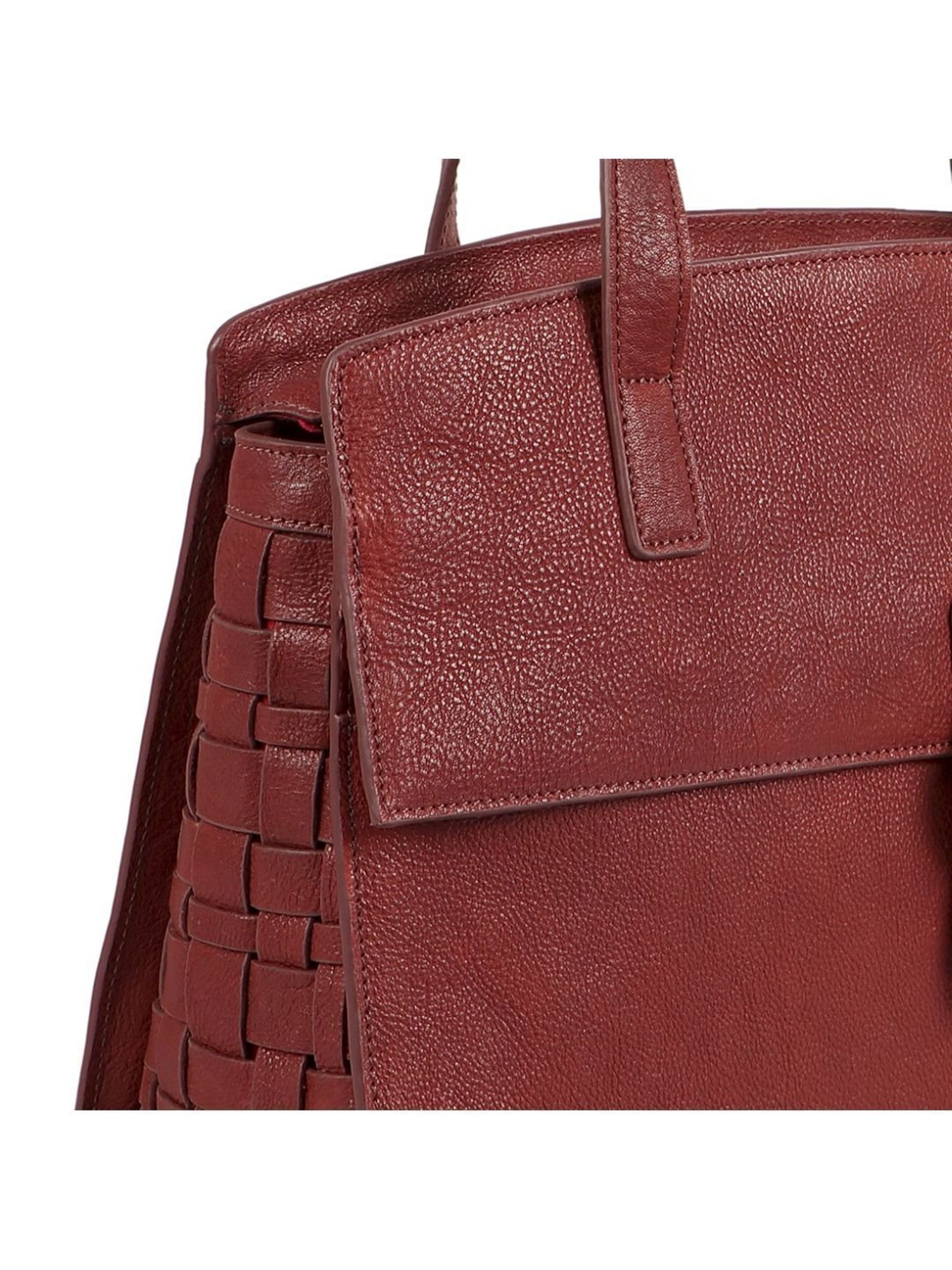 Hidesign Zen DAICHO 01 Red Solid Medium Handbag