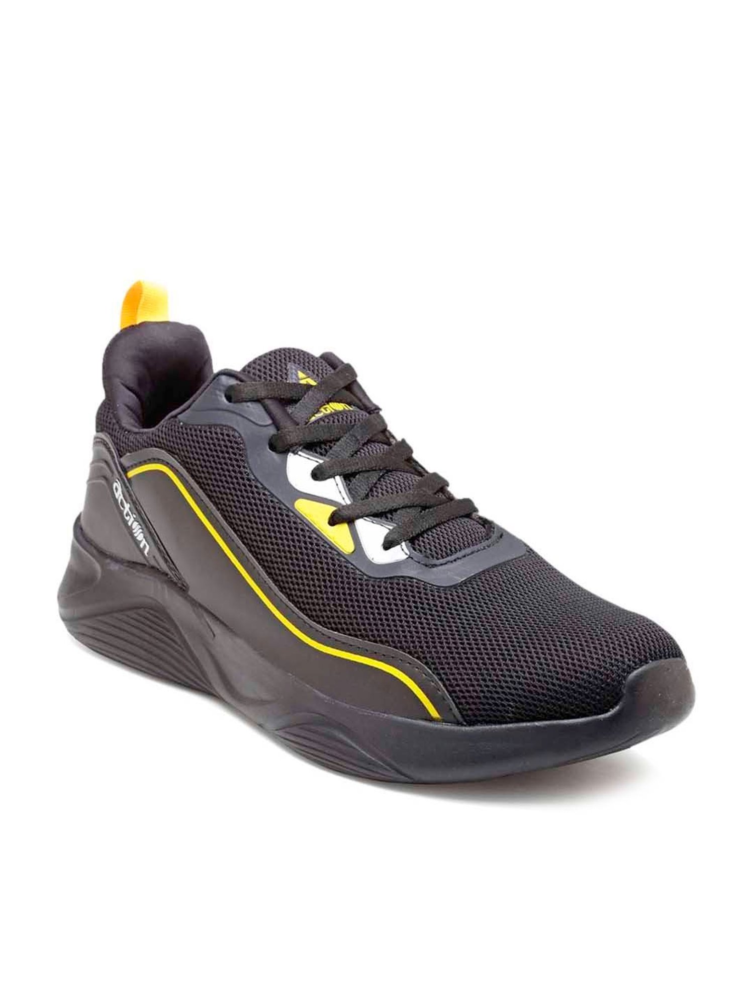 Action Men's Black Running Shoes