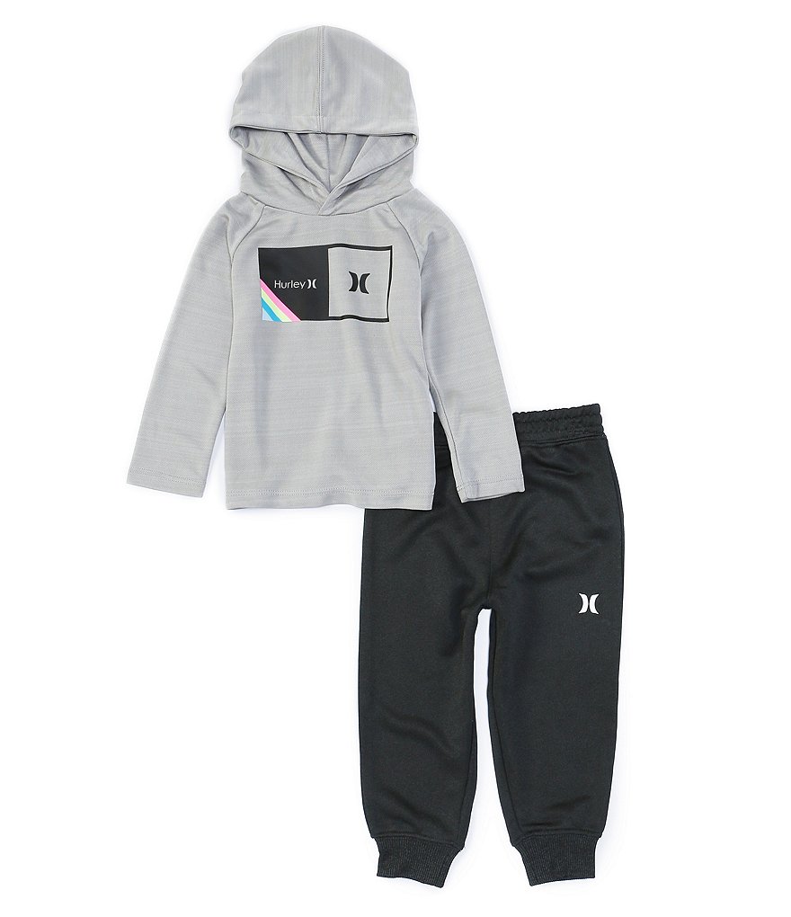 Hurley Baby Boys 12-24 Months Long-Sleeve Graphic Tee & Jogger Set