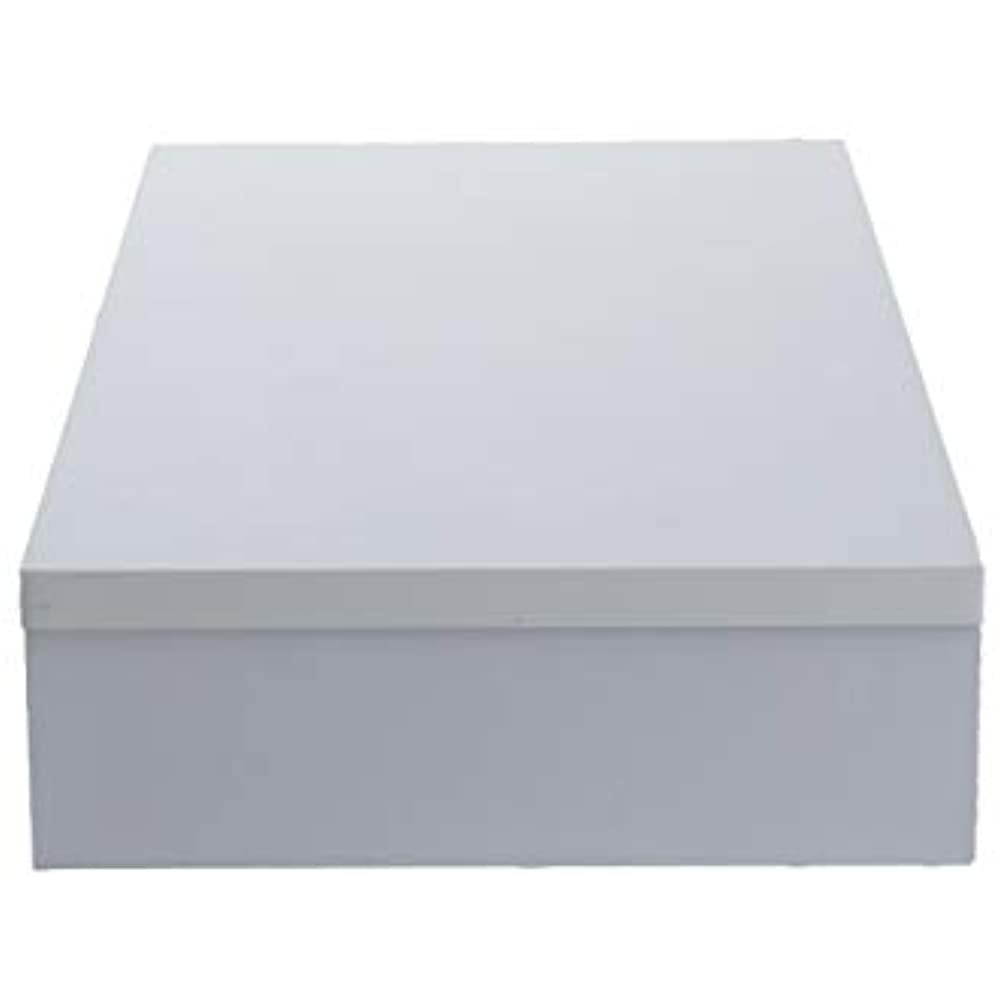 Mind Reader RECMON-WHT Wooden Riser for Computer, Pc, iMac, Printer, Speakers, Screens, TV, White Monitor Stand